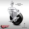 Service Caster 4 Inch SS Phenolic Wheel Swivel 12mm Threaded Stem Caster with Brake SCC SCC-SSTS20S414-PHS-TLB-M1215 - alternate 2